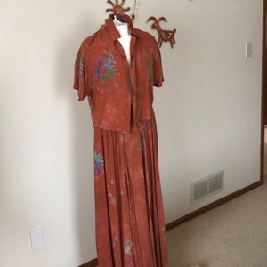 Skirt, pants and shirt rayon batiked-price drop